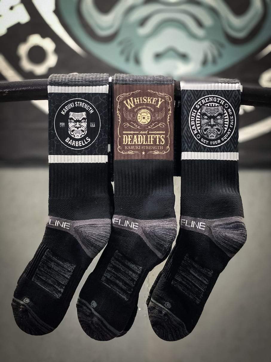Official Whiskey &amp; Deadlifts Socks - Kabuki Strength Store